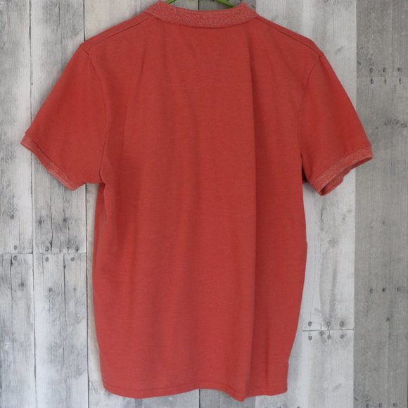 THREADBARE | Mens Basic Muscle Fit Orange Polo - Picture 6 of 11